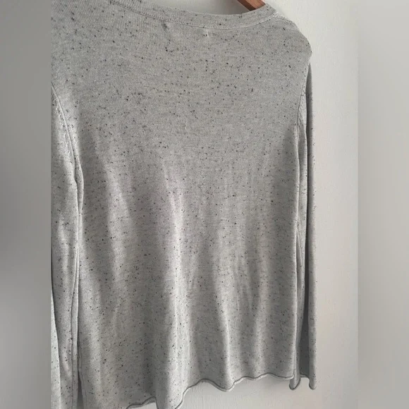 Stitches And Stripes V Neck Pullover Sweater in Heather Gray Sz L - Picture 7 of 7